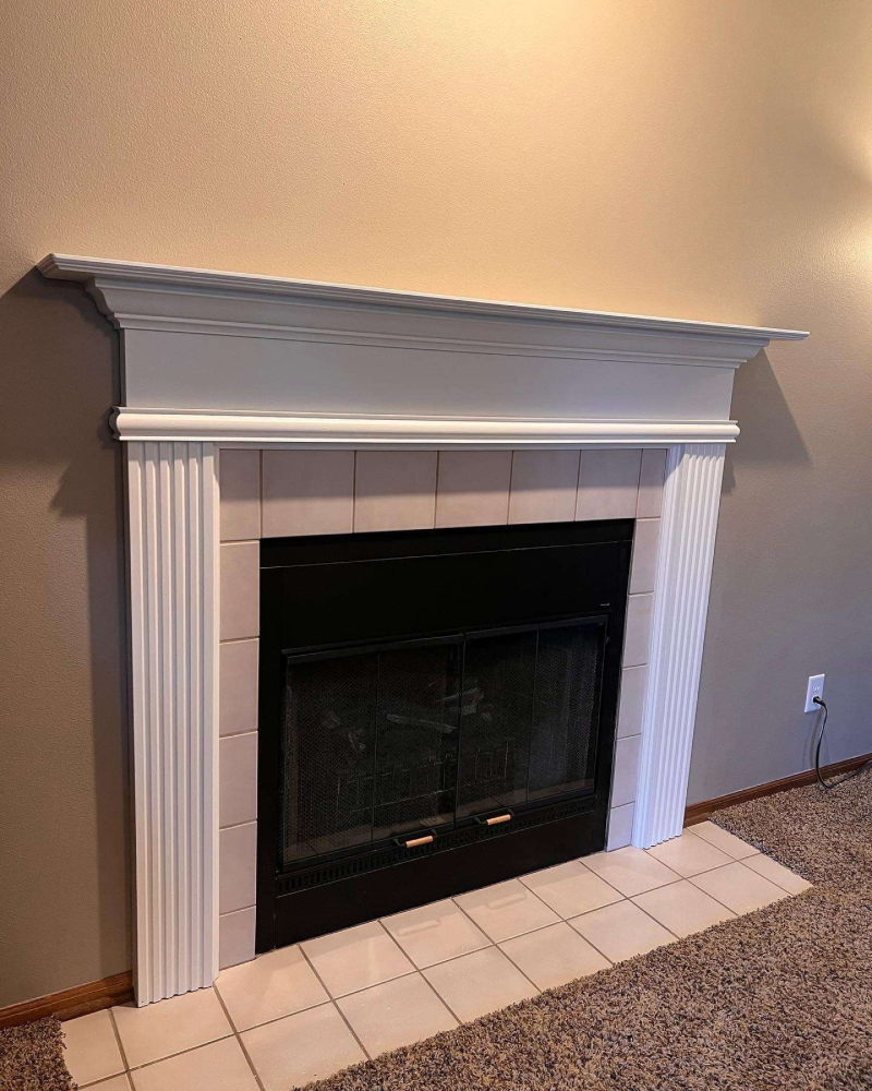 fireplace refinishing for a house